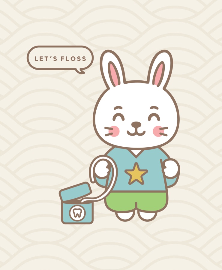 Helper with the floss: let's floss