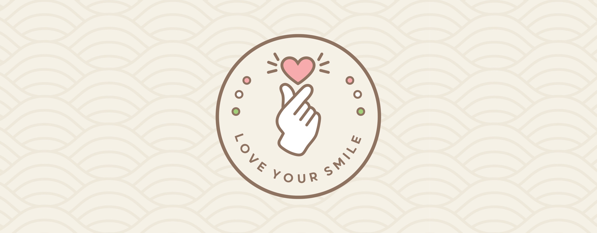 Love Your Smile: the Korean finger heart badge